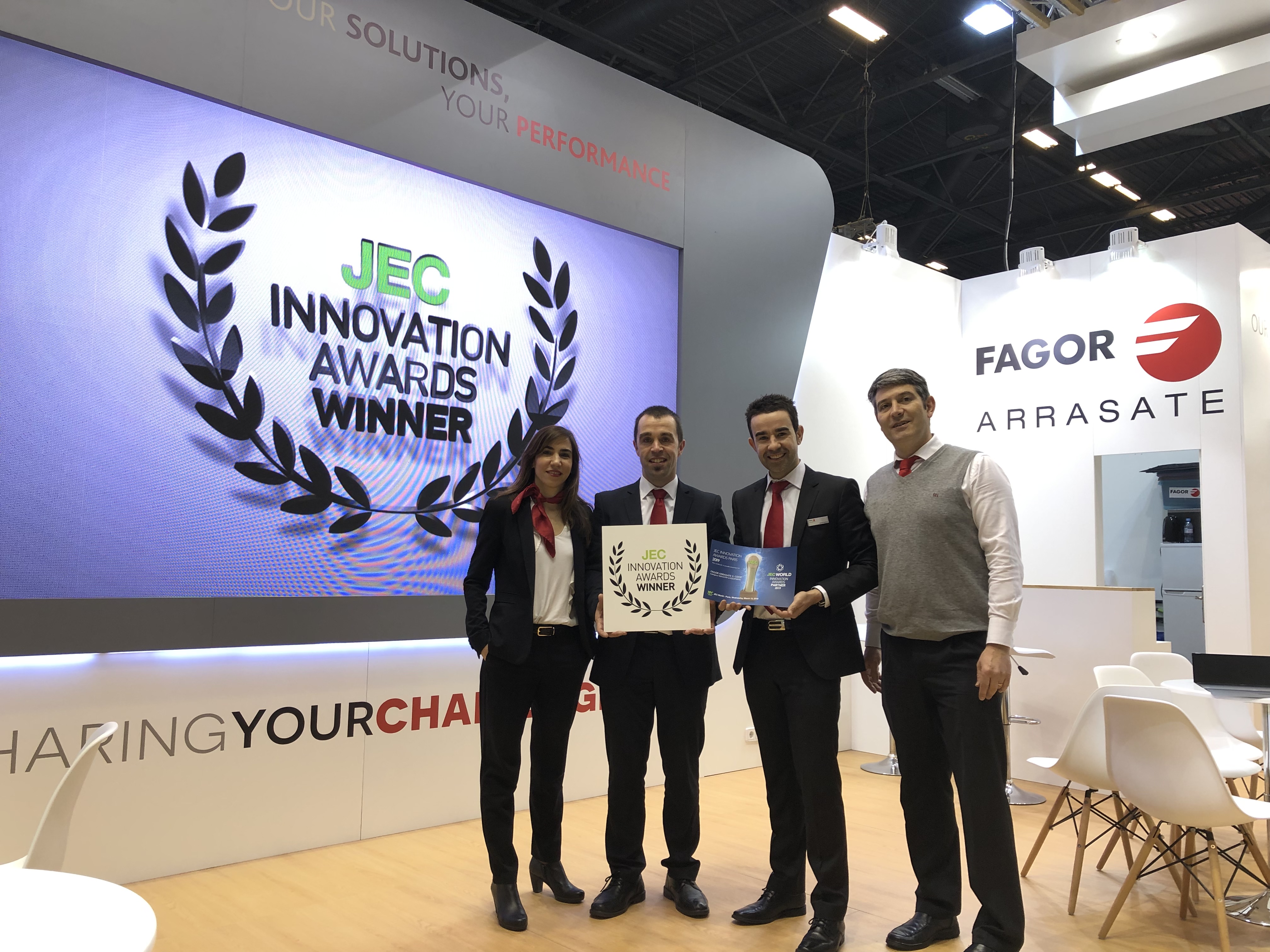El proyecto colaborativo de FAGOR ARRASATE de un sistema de máquina consolidadora ultra-rápida recibe el premio JEC Innovation Award